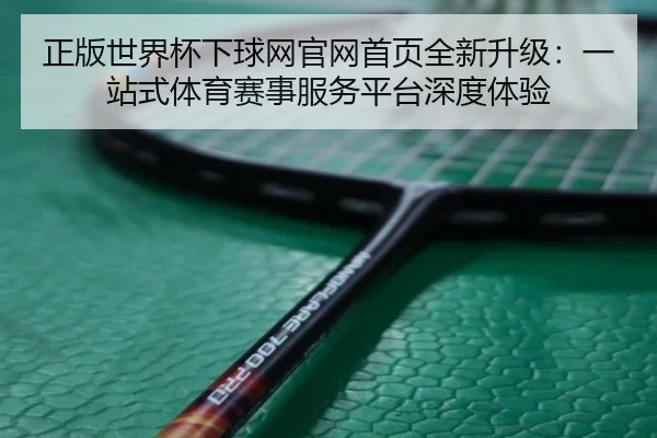 正版世界杯下球网官网首页全新升级：一站式体育赛事服务平台深度体验